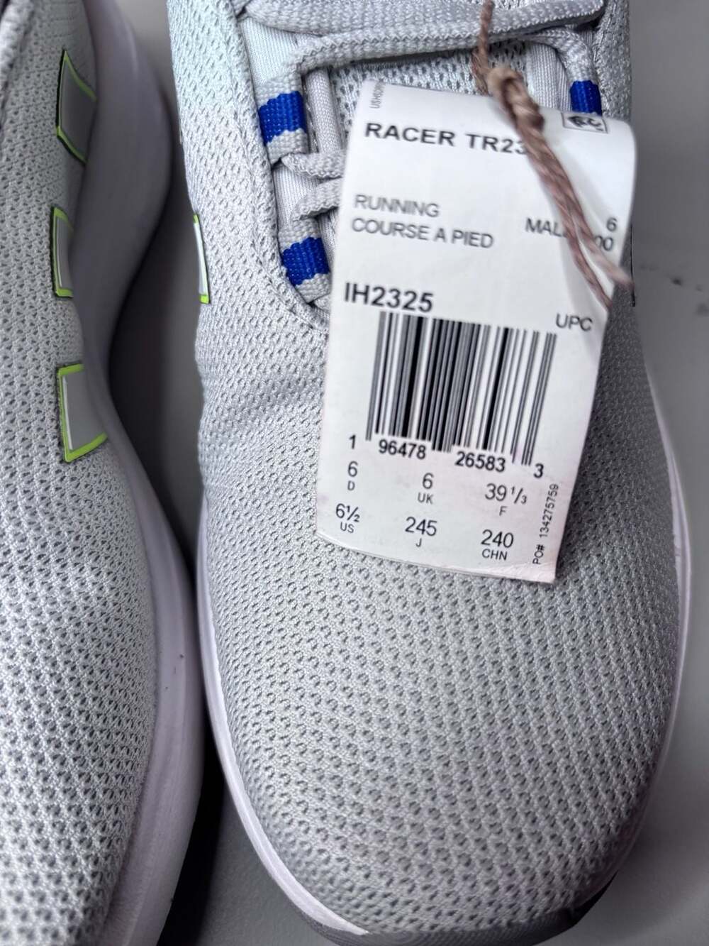 Adidas Racer TR23 Running Sneakers - Grey Royal Blue (IH2325) - Picture 3 of 4